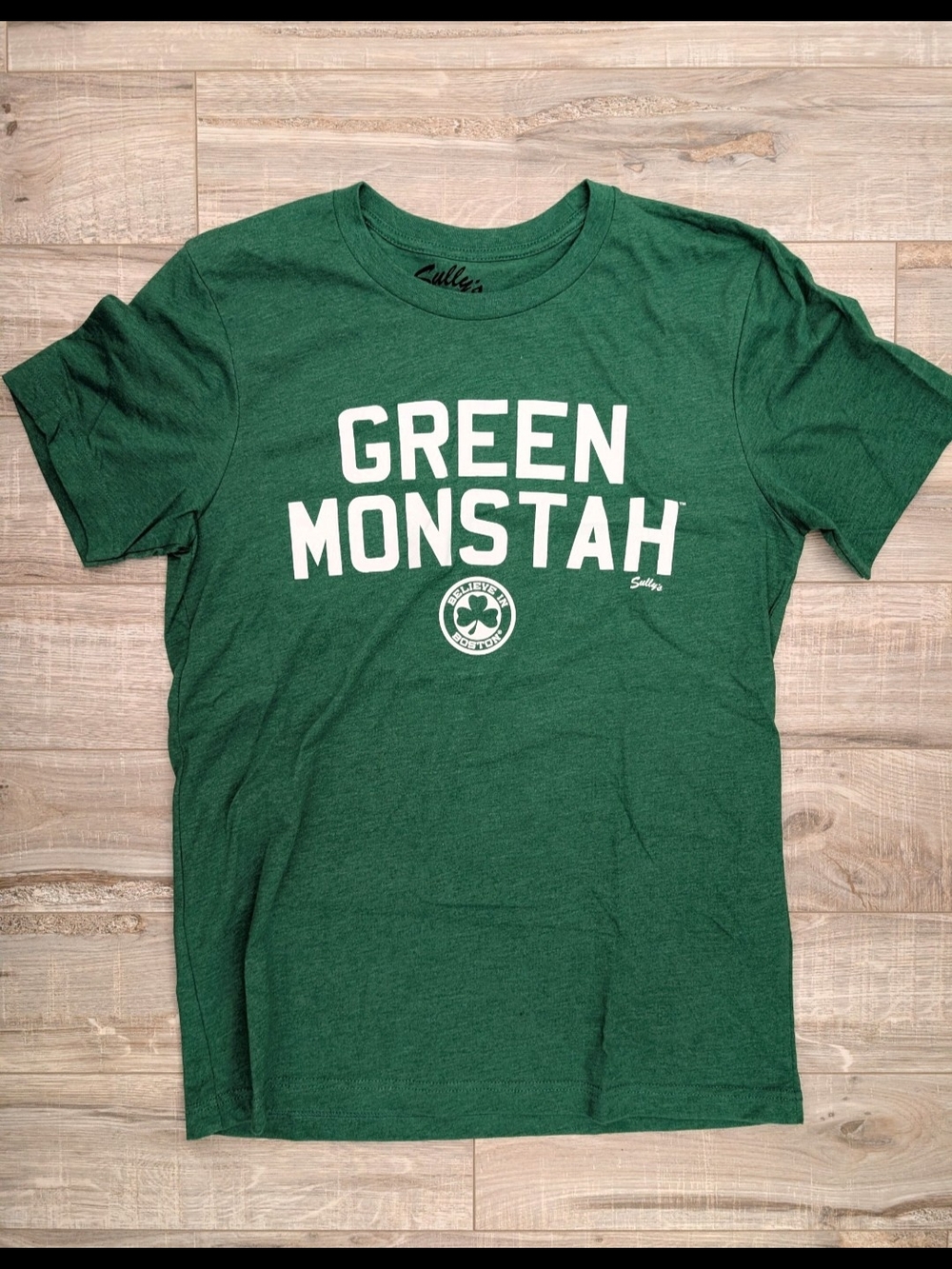 Sully's Green "Green Monstah" Medium Graphic Tee - BOSTON RED SOX Fenway Park